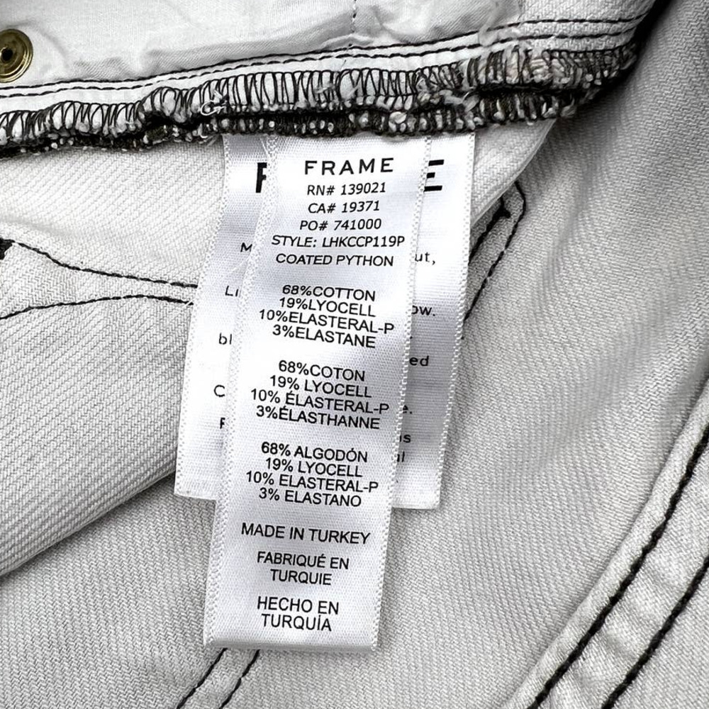 Frame Le High Skinny Crop Size 25 Coated Python - Picture 6 of 10